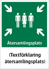 Återsamlinsplats med textkomplettering