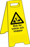 Varning! Risk för snöras och istappar,d.s. golvställ
