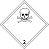 ADR-kod – dekal – Klass 2.3, Giftiga gaser