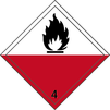 ADR-kod – dekal – Klass 4.2, Självantändliga ämnen