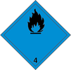 ADR-kod – dekal – Klass 4.3, Ämnen som avger brandfarlig gas…. B/S