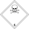ADR-kod – dekal – Klass 6.1, Giftiga ämnen