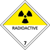 ADR / IMDG-kod – dekal – Klass 7D, Radioaktiva ämnen