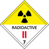 ADR / IMDG-kod – dekal – Klass 7B, Radioaktiva ämnen
