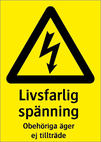 Livsfarlig spänning