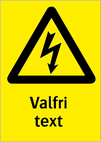 Elsymbol med valfri tilläggstext