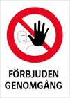 Förbjuden genomgång