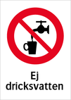 Ej dricksvatten