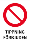 Tippning förbjuden