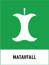 Fraktionsskylt, MATAVFALL, Pure Green