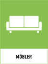 Fraktionsskylt, MÖBLER, Yellow Green