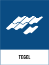 Fraktionsskylt, TEGEL, Gentian Blue