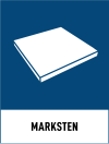 Fraktionsskylt, MARKSTEN, Gentian Blue