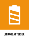Fraktionsskylt, LITIUMBATTERIER, Bright Red Orange