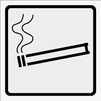 Symbolskylt, Rökning tillåten